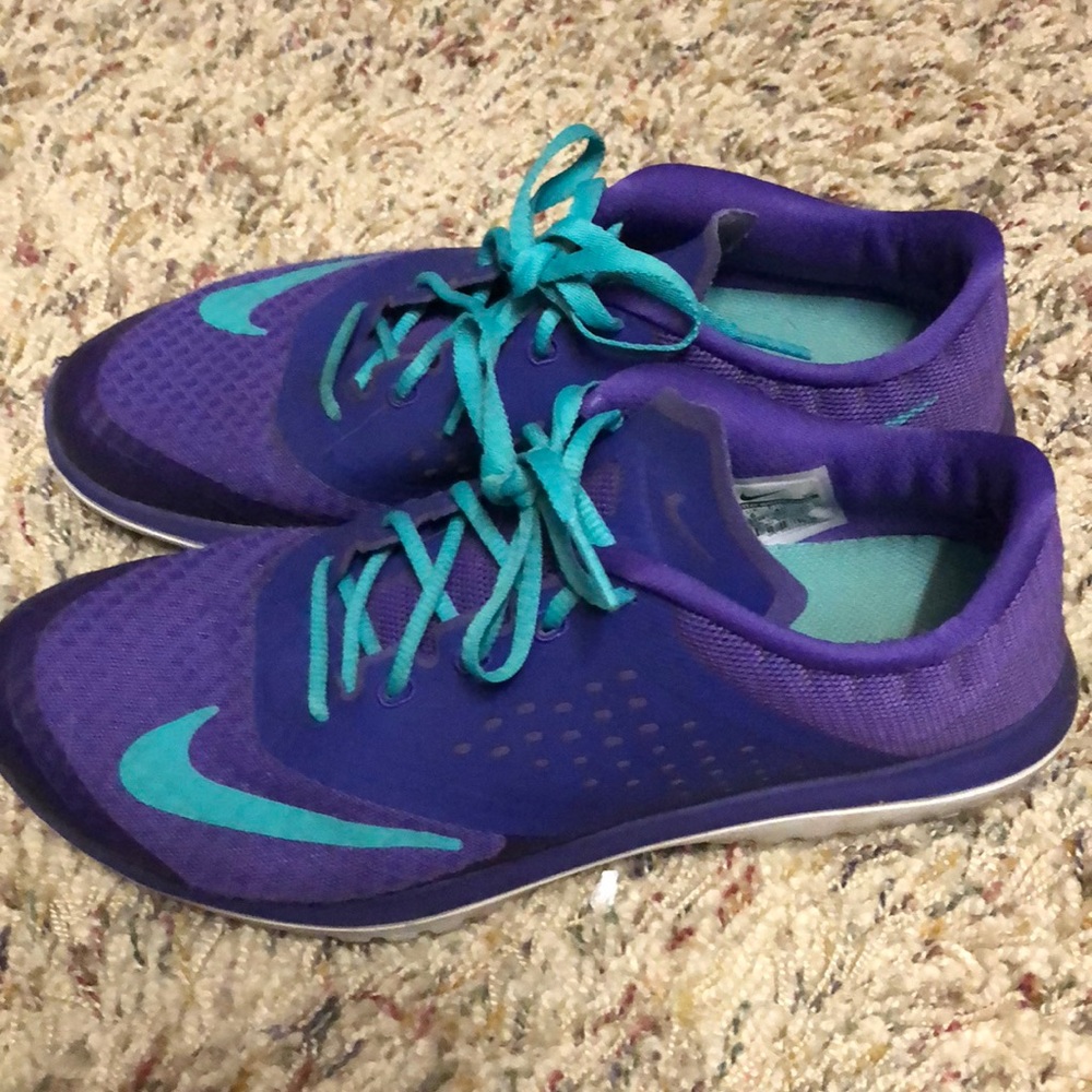 Nike flex run 8.5 purple/teal